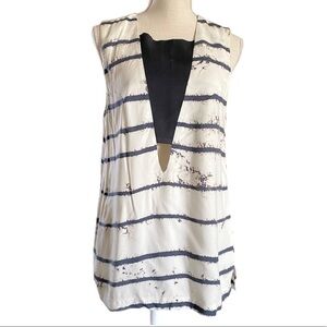SUKI + Solaine Ink Print top size M black